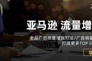 （10566期）亚马逊流量 增长-老品广告 放量增效打法/销量翻倍/打造更多TOP listing