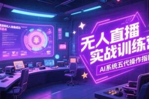 （15315期）无人直播实操训练营，从设备搭建到话术，AI系统五代操作指南(7月更新)